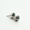 高冰种湖水绿翡翠圆盘耳钉18k白金镶嵌 商品缩略图10