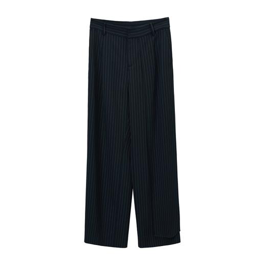 谜底阔腿裤2021夏季新款垂感宽松醋酸直筒裤显瘦裤子女213GK1637 商品图4