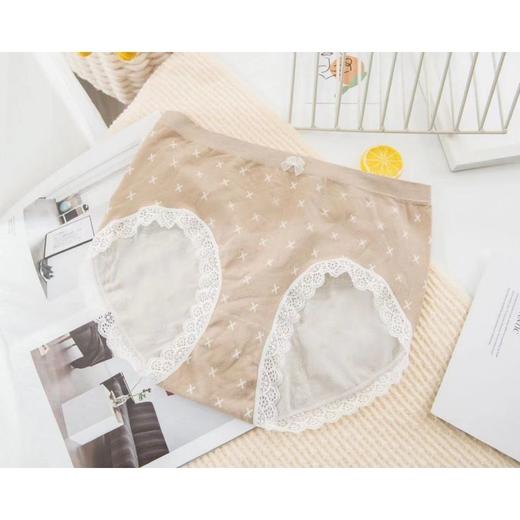 【新款福利 店家推荐  第二盒8条立减6元！！！】大码内裤女太极石养护加肥mm加大200斤蕾丝花边女士性感三角孕妇内裤 商品图3