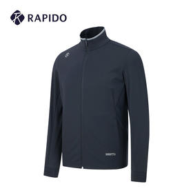 RAPIDO雳霹道2021春秋季男士撞色领口修身弹性休闲立领外套CN1676G02R
