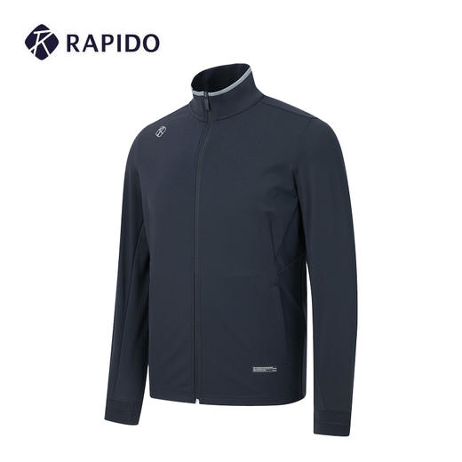 RAPIDO雳霹道2021春秋季男士撞色领口修身弹性休闲立领外套CN1676G02R 商品图0