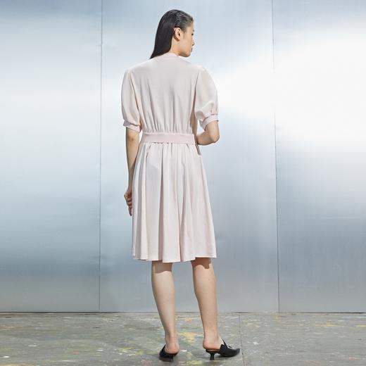 MIIDII/谜底21夏新品极筒质感棒球领灯笼袖收腰连衣裙212ML0880 商品图2