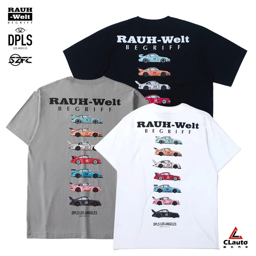 DPLS x RWB 911 限量版 10 TEE 七彩保时捷  白/灰/黑/墨绿/藏蓝