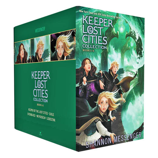 失落城市的守护者1-5套装英文原版儿童冒险小说 Keeper of the Lost Cities Collection Books 1-5 青少年读物 进口英语书籍 商品图0