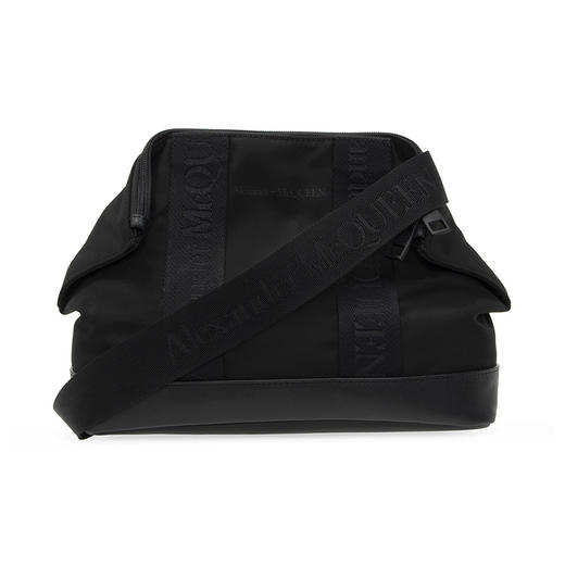 MCQ 麦昆 男女通用织物配皮单肩斜挎单肩包 黑色 646462 HUO1B 1000 商品图0