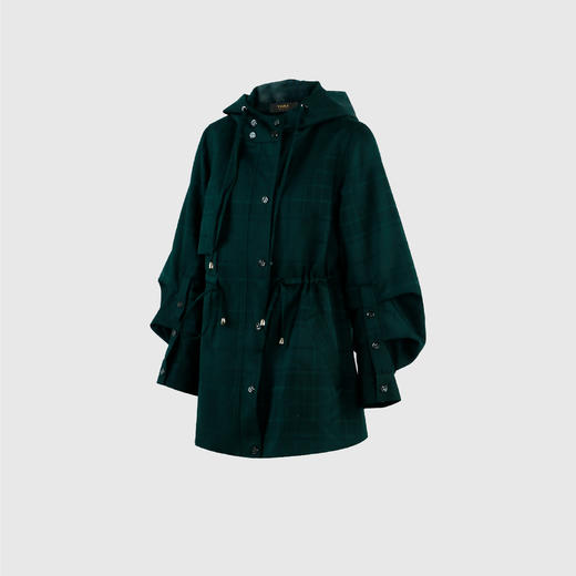 戴帽袖打折款式外套 商品图1