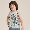谜底童装21夏新款H型中款背心小鳄鱼主图印花图案背心212KN1441 商品缩略图0