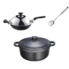 欧美达 铸造炒锅OC7833-B + 铸造煲仔锅OB7822-B + 洛克炒铲LKP04 商品缩略图0