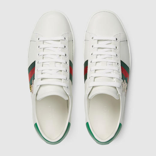 GUCCI 古驰 女士Ace系列女士猫咪图案休闲运动鞋 白色 630616 1XG60 9114 商品图1