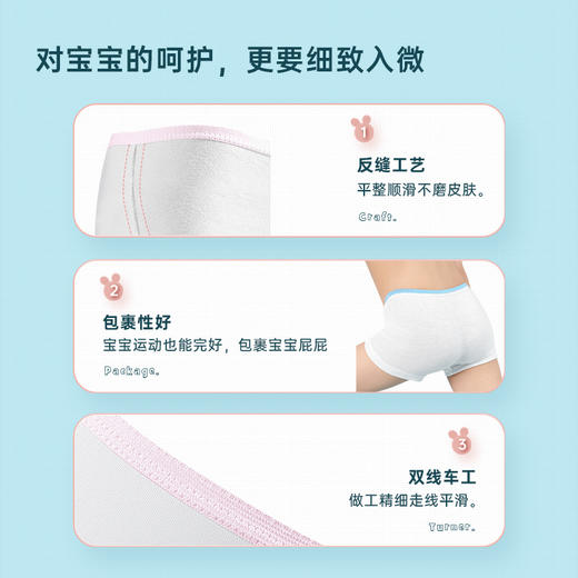 【无菌级】Freego第四代儿童「平角款」5A抗菌一次性纯棉内裤 商品图5