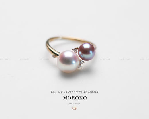 倾慕 | 双珠·开口戒 商品图1