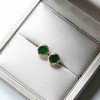 高冰种湖水绿翡翠圆盘耳钉18k黄金镶嵌 商品缩略图8