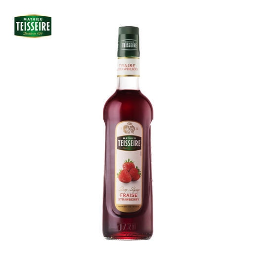 【Teisseire糖浆】帝斯乐 草莓风味700ML/瓶  液体糖浆咖啡伴侣 奶茶 调酒 商品图3