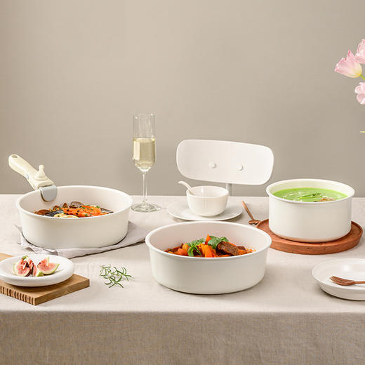 KimsCook 一米阳光锅具全家福五件套 奶锅/煎锅不粘锅 可拆卸把手[福利品] 商品图2