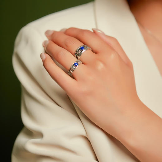 醍醐 金刚VAJRA系列 六字真言青金石戒指 六款可选 商品图1