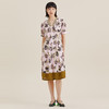 MIIDII/谜底连衣裙21夏新品棒球领花朵印花收腰长款裙212ML0791 商品缩略图0