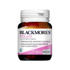 【直邮】BLACKMORES Folate叶酸片90粒 【 0.16KG】