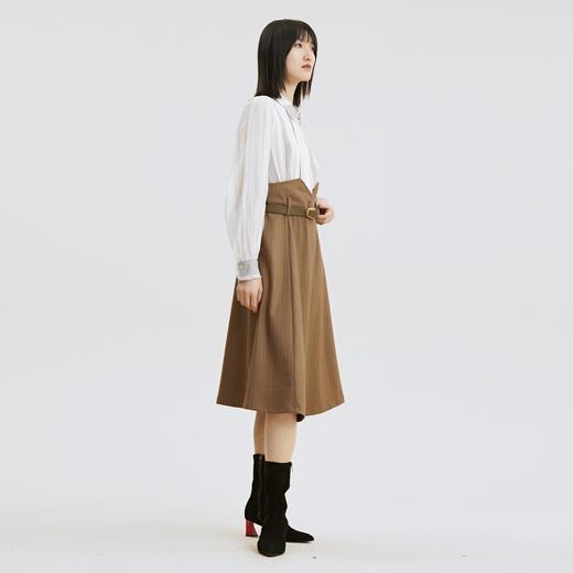 谜底2021秋季新款复古浪漫假两件收腰灯笼袖连衣裙213ML1806 商品图1