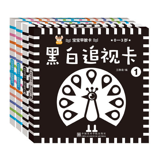 黑白卡片早教宝宝视觉激发闪卡新生0-3个月1岁宝宝彩色玩具 商品图0