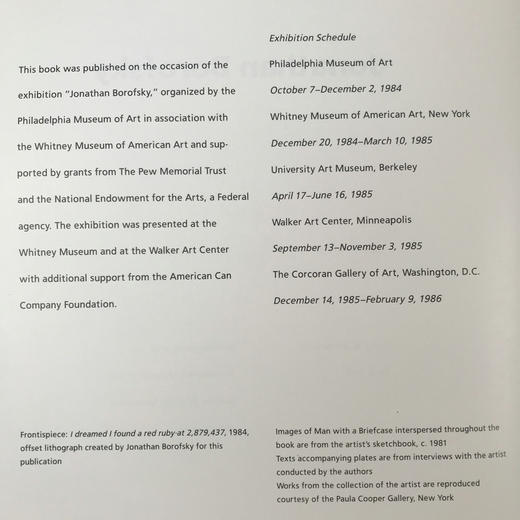 当代知名艺术家乔纳森·博罗夫斯基艺术图集 250幅插图（64幅彩色） 精装16开 商品图4