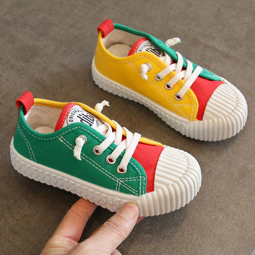 建议拍大一码 下单两双 第二双0元 男女童帆布鞋 单拍一双不发货 辣妈邦购
