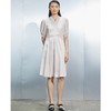MIIDII/谜底21夏新品极筒质感棒球领灯笼袖收腰连衣裙212ML0880 商品缩略图0