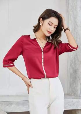 夜珑纱品牌19款女士真丝上衣