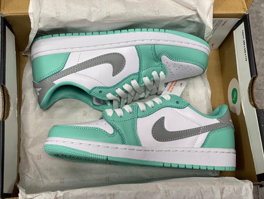 夏日特惠💰430 Air Jordan1 LoW OG NeutralGrey 低帮AJ1薄荷绿灰色CZ0790-100 商品图8