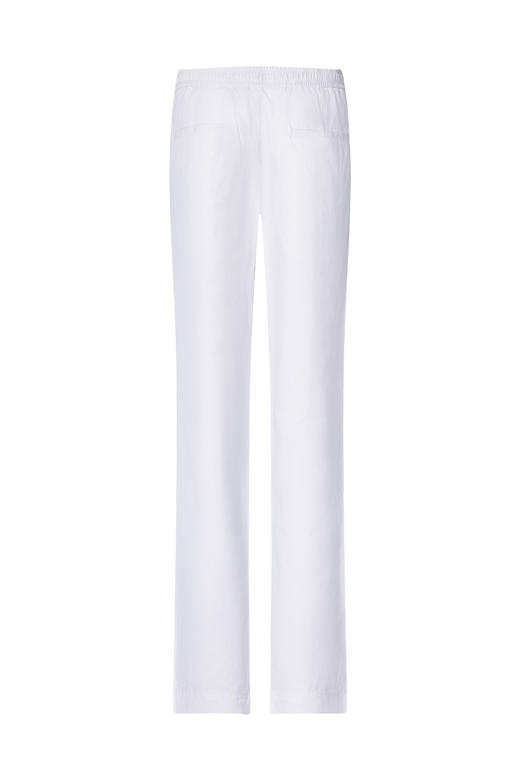 callisto白色棉混纺休闲裤  SNCPW042WH 商品图3