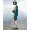 MIIDII/谜底21夏新品复古文艺撞色拼接H型翻领连衣裙212ML0904 商品缩略图2