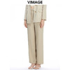 VIMAGE纬漫纪秋季新款修身显瘦百搭直筒西装裤子休闲裤V1605204裤子 商品缩略图1