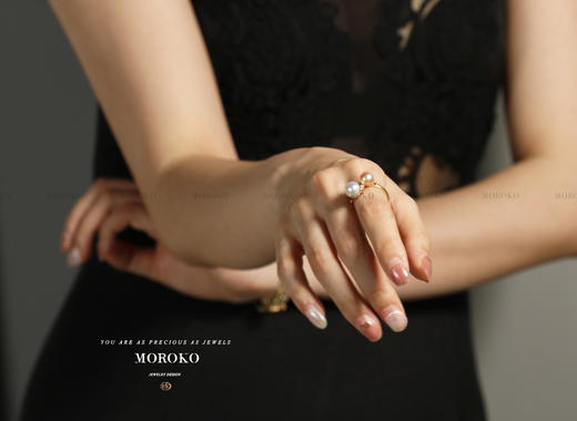 倾慕 | 双珠·开口戒 商品图13