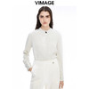 VIMAGE纬漫纪秋季新款纯色通勤百搭衬衣衬衫衬衣女士上衣V1609207 商品缩略图5