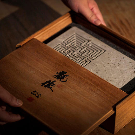 观徽丨砖属徽州 清代 老青砖壶承 四方/风痕 阴雕 两款可选 预计付款3天后发货 商品图5