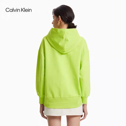 CK Jeans 2021秋冬新款女装时尚立体印花织带套头连帽卫衣J217431 商品图3