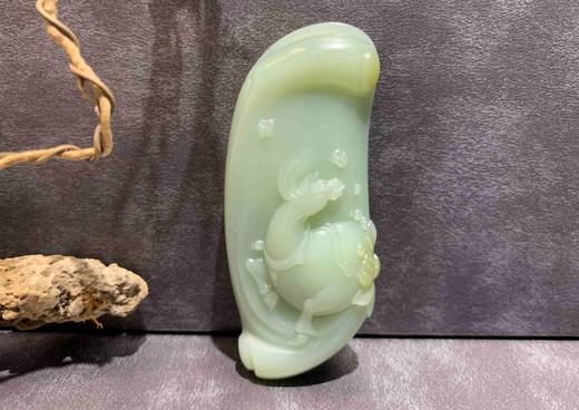 【御珠宫坊·传承系列】碧玉马挂件 商品图1