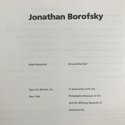 当代知名艺术家乔纳森·博罗夫斯基艺术图集 250幅插图（64幅彩色） 精装16开 商品图3