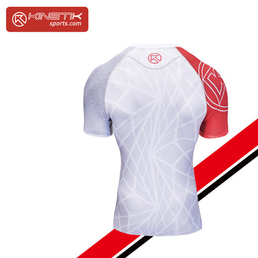 KONFORT SHORT SLEEVE轻压缩短袖上衣（白）训练健身跑步 商品图3