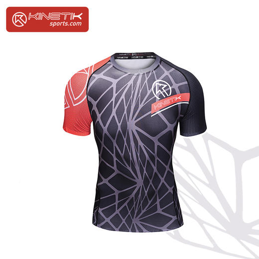 KONFORT SHORT SLEEVE轻压缩短袖上衣（黑）训练健身跑步 商品图1