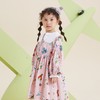 谜底童装21秋新款A型中长款连衣裙纯棉复古灯笼袖连衣裙213KL2279 商品缩略图1