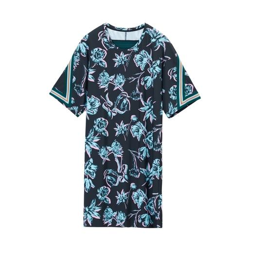 手绘花朵印花连衣裙 商品图4