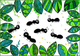 4-5岁低幼儿趣味画《忙忙碌碌的小蚂蚁》【自动发货：下单后，点击手机短信中收到的链接，即可获取文件下载的链接；如有任何问题，可添加客服微信hm33268获得帮助】
