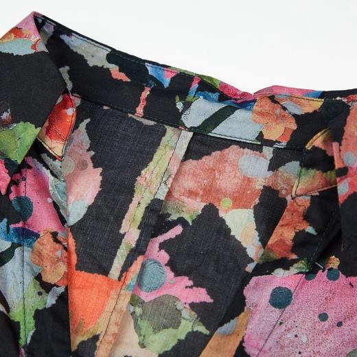 谜底2021秋季新款纯棉花衬衫长袖女213MC1750 商品图3