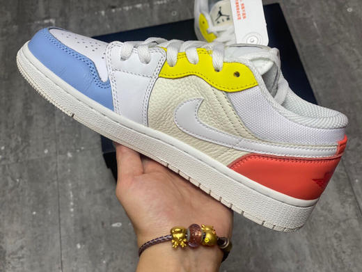 夏日特惠💰430 公司级 # Air Jordan 1 Low 彩色拼接DJ6909-100 商品图5