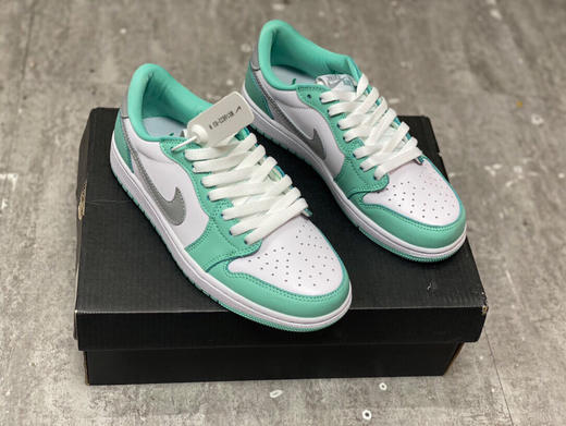 夏日特惠💰430 Air Jordan1 LoW OG NeutralGrey 低帮AJ1薄荷绿灰色CZ0790-100 商品图0