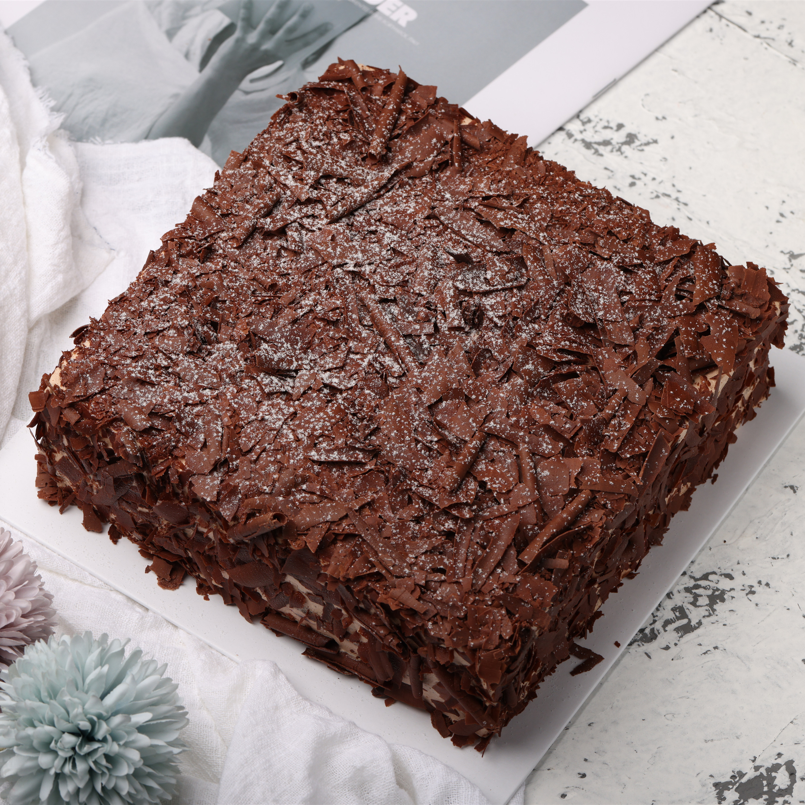 【2磅专供】德黑森林 巧克力蛋糕 德式甜点,酸甜可口黑樱桃酱夹心