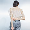 MIIDII/谜底21夏新品字母绣花复古方领泡泡袖蕾丝上衣女212MS0765 商品缩略图2