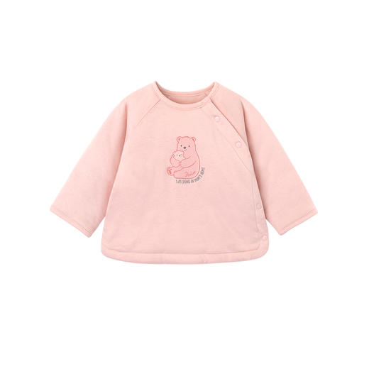 英氏-内衣类（冬）D0粉莫代尔夹棉和袍, 素瓷色, 商品图4