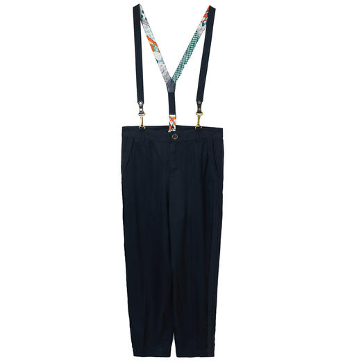 MIIDII/谜底21夏新品复古个性可拆卸背带休闲裤女212MK0747 商品图4