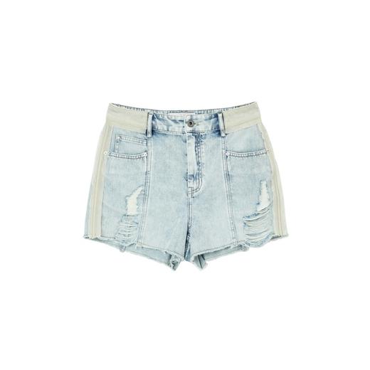 MIIDII/谜底牛仔短裤女21夏新品个性洗水破洞休闲运动212MK0716 商品图4